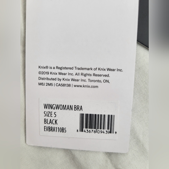 Knix Wingwoman Contour Bra Black Padded Wireless Adjustable Size (5) 38C/D 40C - Picture 9 of 13